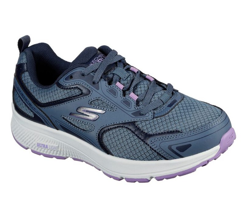 Skechers Gorun Consistent - Womens Running Shoes Blue/Purple [AU-QX8883]